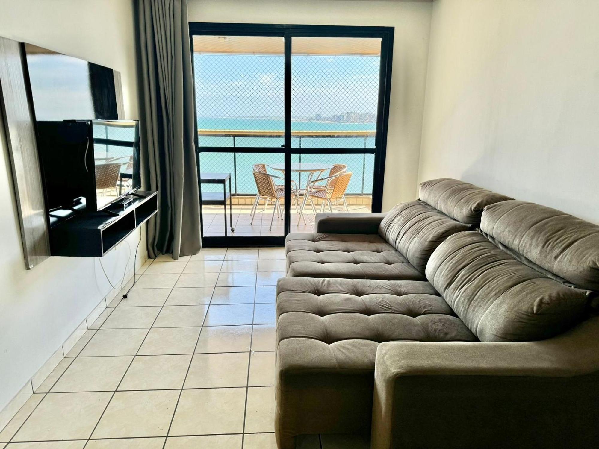 Praia Do Morro - Apt. Canto Nobre, Frente Total Para O Mar, 4 Quartos 1 Vaga De Garagem, 2 Banheiros 구아라파리 외부 사진